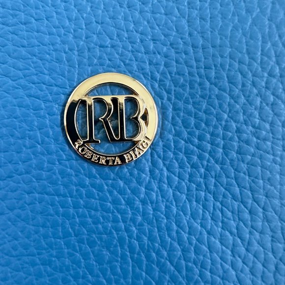 ROBERTA BIAGI Blue Crossbody&Wrislet Made in Italy Leather NWT - Picture 4 of 11